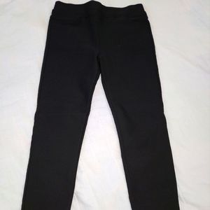 Korean black fleece jeggings